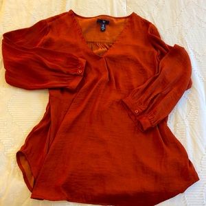 Satin feel flowy blouse